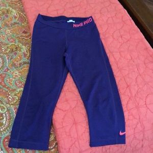 Nike pro yoga pants - purple